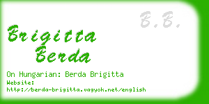 brigitta berda business card